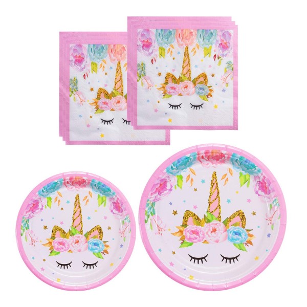 Unicorn Themed Party Supplies Set Unicorn Themed Party Supplies Set