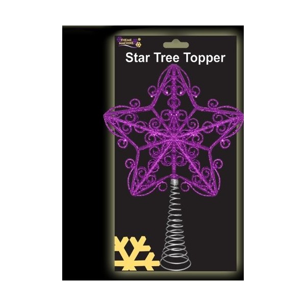 30cm Beautiful Purple Glittery Tree