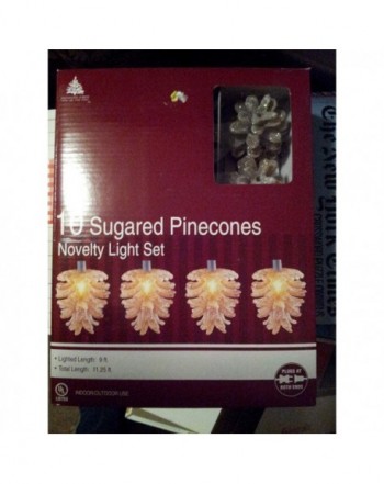 Sugared Pinecones Novelty Light Set