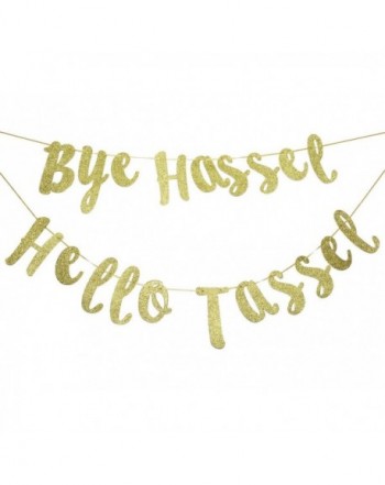 Hassle Tassel Glitter Cursive Graduation