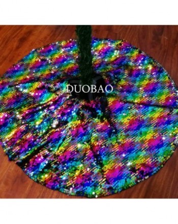 DUOBAO Sequin Tree Skirt Decorations