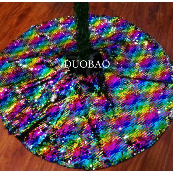 DUOBAO Sequin Tree Skirt Decorations