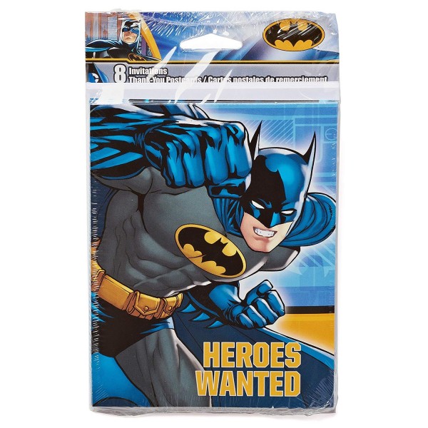 American Greetings Batman Invite 8 Count