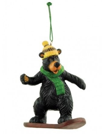 Bear Snowboarding Collectible Ornament Decoration
