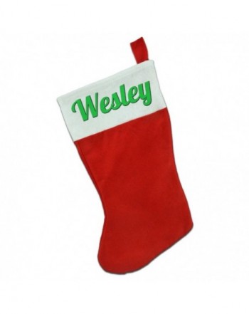 Christmas Holiday White Felt Stocking