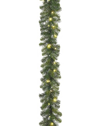 Artificial Balsam Christmas Garland Lights