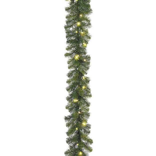 Artificial Balsam Christmas Garland Lights