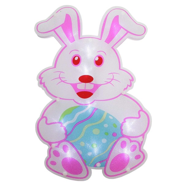 Lighted Easter Window Silhouette Decoration