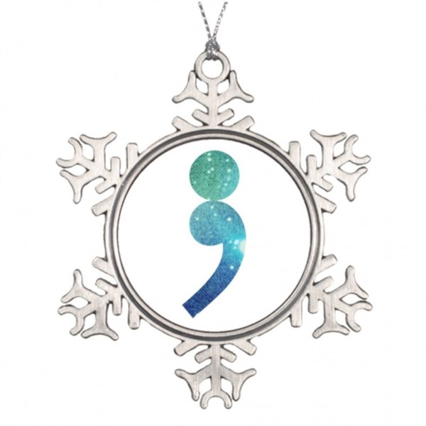 Silently Punctuation Snowflake Ornaments Decoration