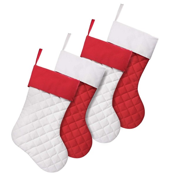 Ivenf Christmas Stockings Quilted Decorations
