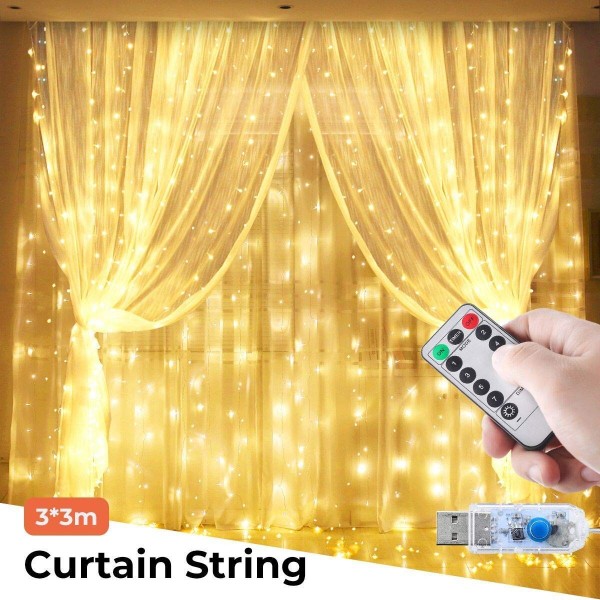 Curtain Powered Twinkle Christmas Decorations