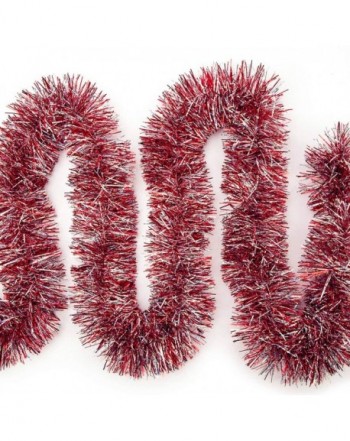 3 Pcs x 6.6ft Christmas Tinsel Garland - Classic Thick Colorful ...