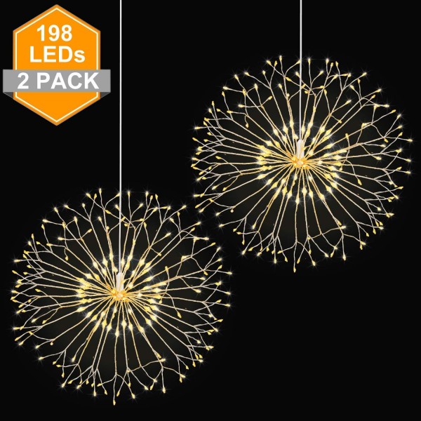 Wellerly Fireworks Starburst Waterproof Decorative