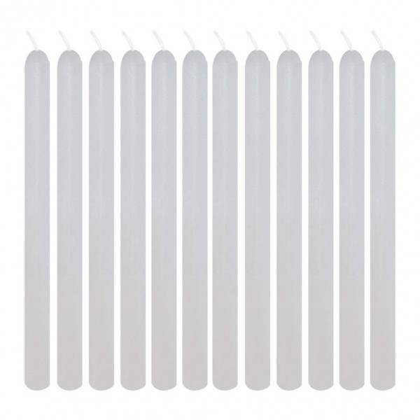 Pack of 12 - Taper Candles 1/2