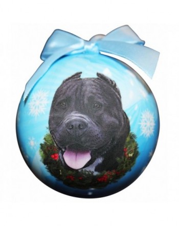 Pit Bull Christmas Ornament Personalize