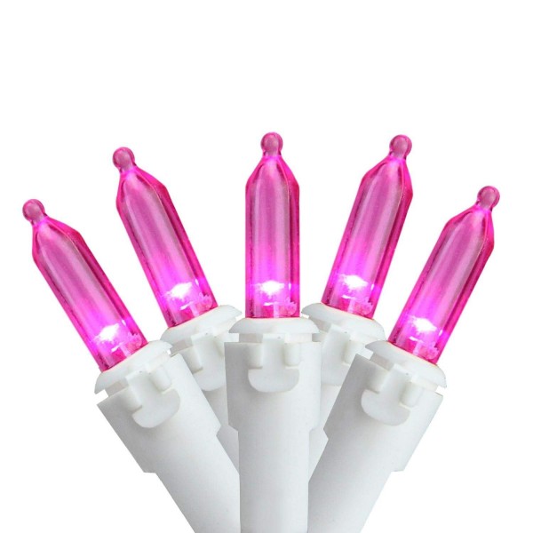 Northlight Pink Christmas Lights Spacing