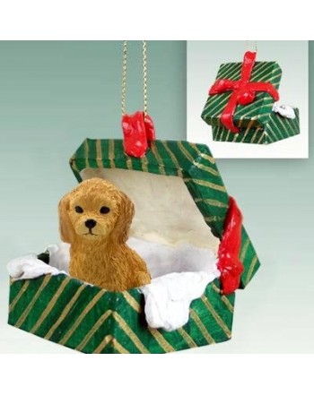 Goldendoodle Gift Box Christmas Ornament
