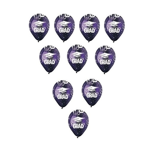 Count PURPLE Graduation Congratulations Balloons