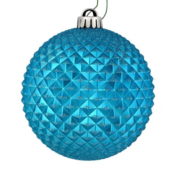 Vickerman 529805 2 75 Turquoise Christmas Ornament