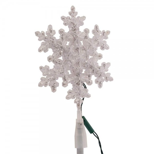 Kurt Adler 10 Light Snowflake Treetop