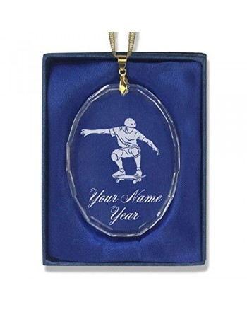 Christmas Ornament Skateboarding Personalized Engraving