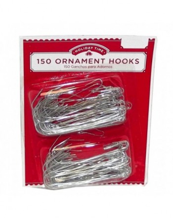 Holiday Time Ornament Hooks Silver