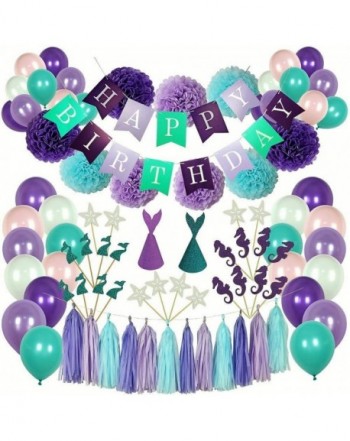 Mermaid Party Supplies Birthday Decorations