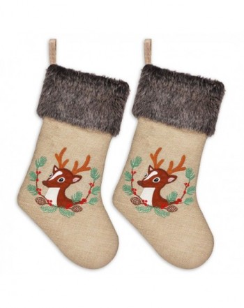 Ivenf Christmas Stockings Embroidered Decorations