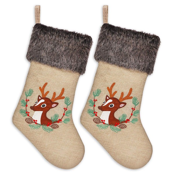 Ivenf Christmas Stockings Embroidered Decorations