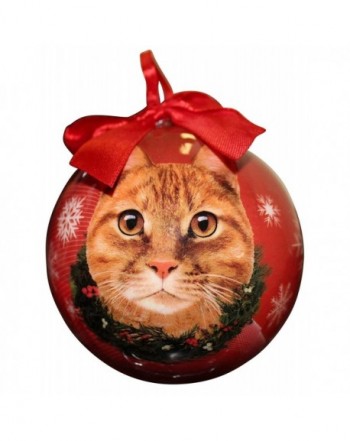 Tabby Christmas Ornament Shatter Personalize