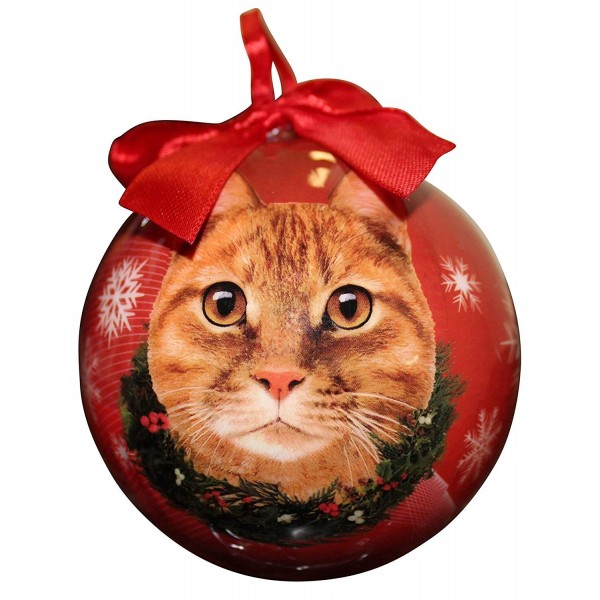 Tabby Christmas Ornament Shatter Personalize