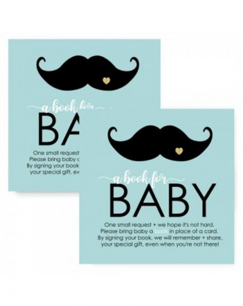 Mustache Bring Invitation Insert Shower