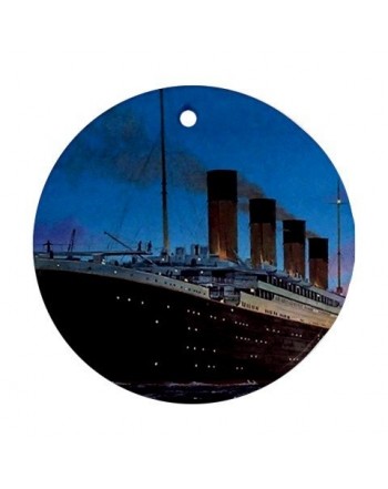 Titanic Ornament round porcelain Christmas