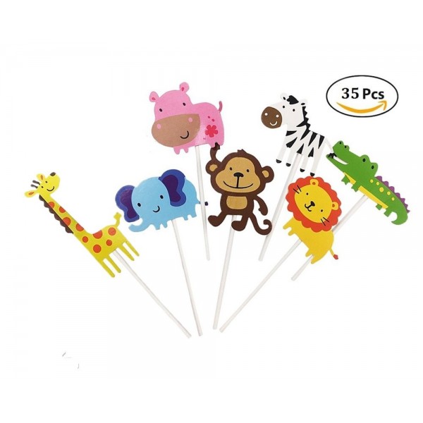 Sinrier Animals Birthday Decoration Supplies