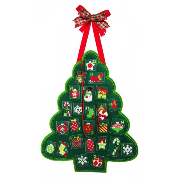 Evergreen Door Decor Advent Tree