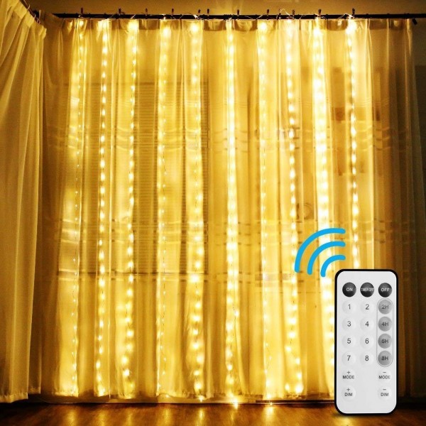 DLIUZ Connectable Curtain Christmas Decoration