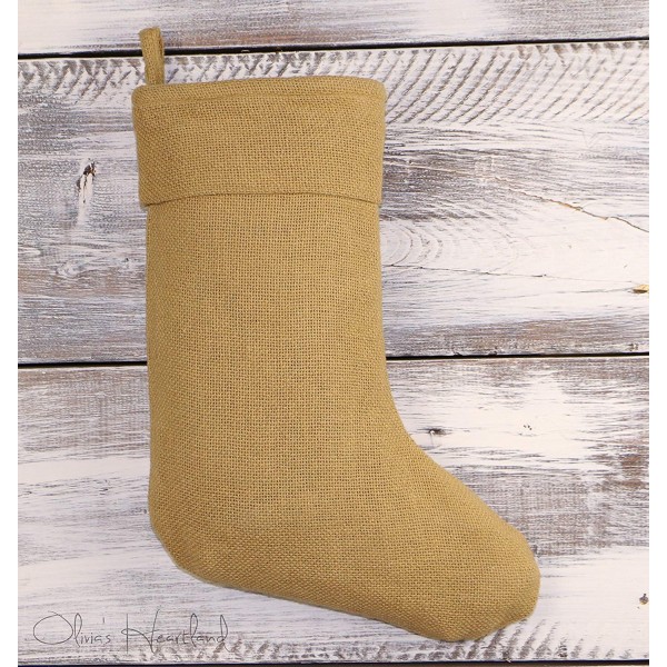 Olivias Heartland Natural Christmas Stocking