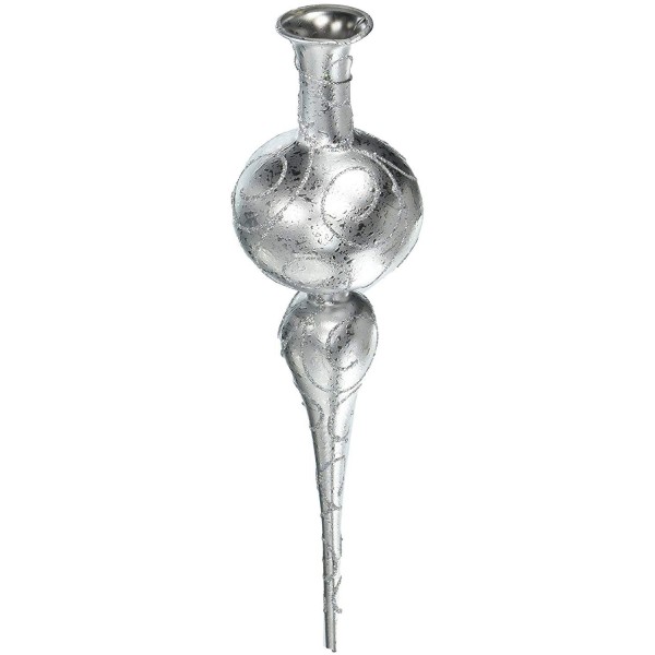 Queens Christmas WL TOPPER 12 SLV Finial Ornament