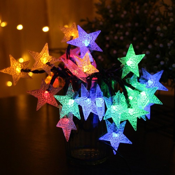 Solar String Lights-16.4ft 30Led Fairy Star Decorative Solar Light Fit ...