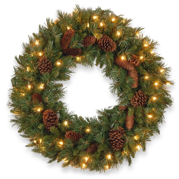 National Tree Wreath Lights PC 24WLO