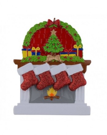 WorldWide Personalized Fireplace Stockings Ornaments