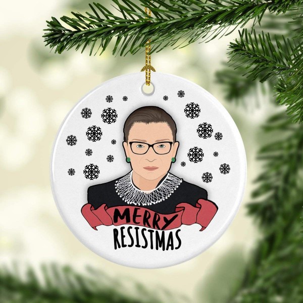Ginsburg Christmas Ornament Resistmas Notorious