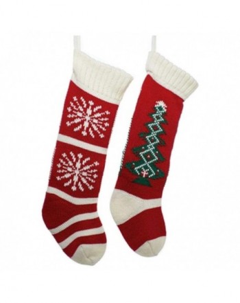 Kurt Adler Christmas Snowflake Stockings