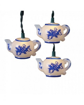 Kurt Adler 10 Light Teapot Light