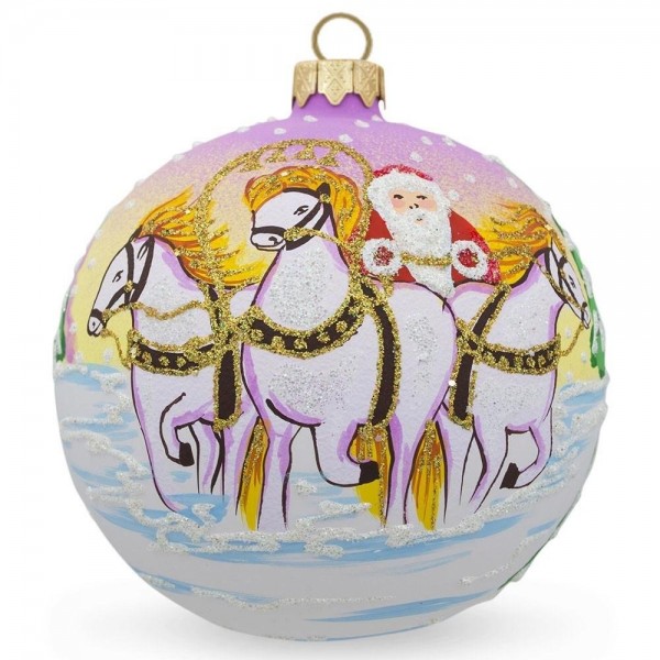 BestPysanky Winter Riding Christmas Ornament