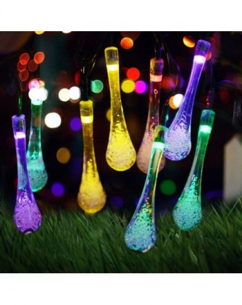 Solar String Lights 7m Waterproof Teardrop Shaped