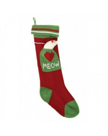 DEI Christmas Meow Stocking Attached