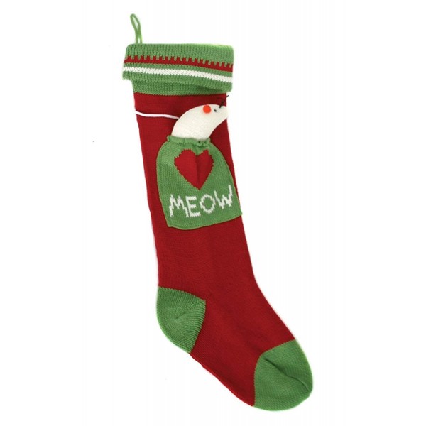 DEI Christmas Meow Stocking Attached