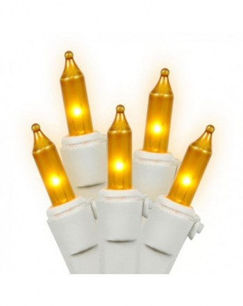 Opaque Gold Mini Christmas Lights