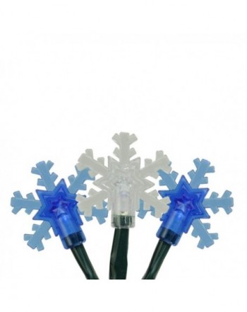 Blue White Snowflake Christmas Lights